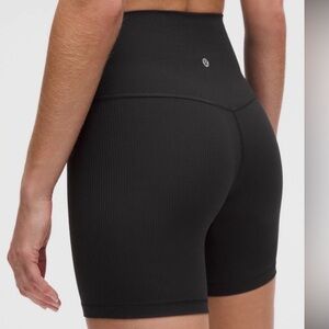 Lululemon Align Ribbed HR Short 6" Black